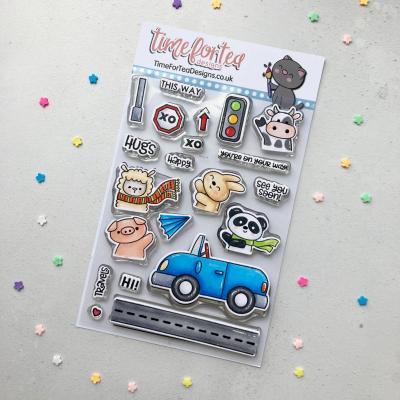 Time For Tea Clear Stamps - Car Critters